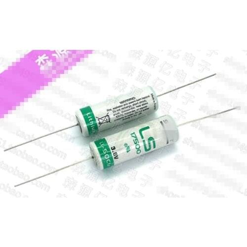 2PCS LS17500 3.6V lithium battery ER17500 PLC battery with needle shaft soldering foot