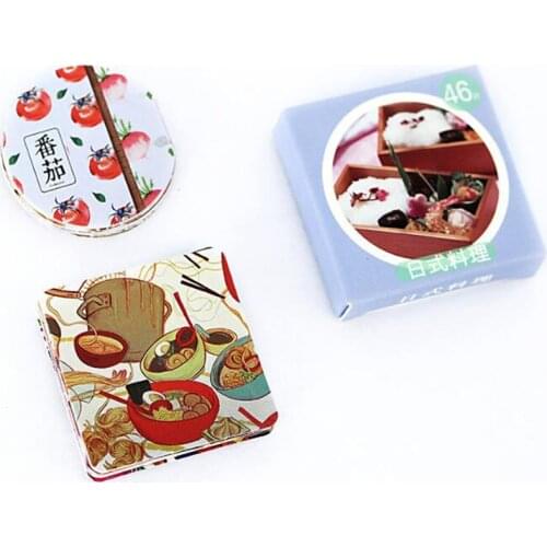 Cute Stickers Cartoon Cuisine Patterns Cane Scrapbook Stickers Album Items Decoration DIY Seal Stickers Children Stationery