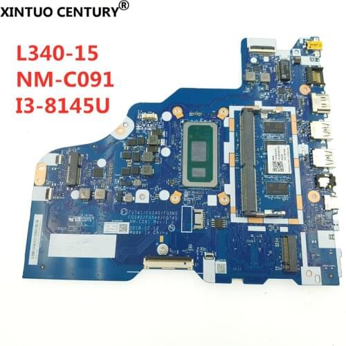 NM-C091 For Lenovo ideapad L340-15IWL /L340-17IWL Laptop Motherboard With CPU I3-8145U 4GB RAM FRU 5B20S42159 100% Fully Tested