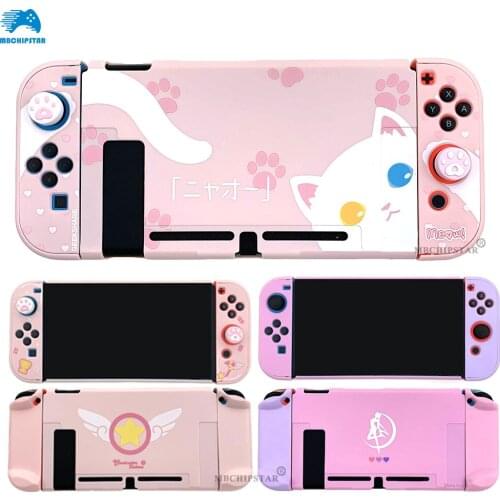 2021 New Protector Cover Case Colorful Cute Hard PC Skin Shell For Nintend Switch NS Game Console Joycon Housing Accessories