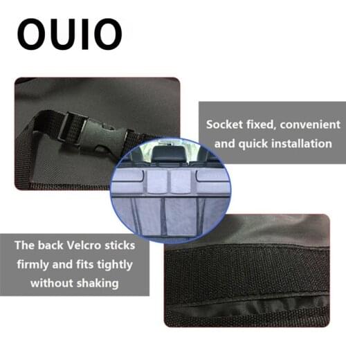 OUIO Car Trunk Organizer seat Storage Bag Oxford Accessories For Mercedes W205 W203 Volvo XC90 S60 XC60 V40 Alfa Romeo 159 156