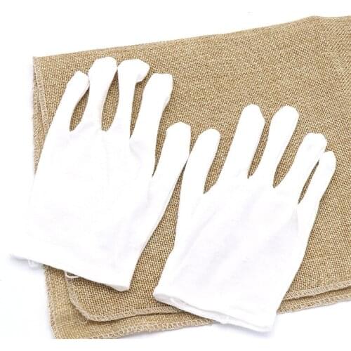 100% Cotton Gloves Thicken And Increase Ceremonial White Gloves For Male Female Serving Waiters Drivers Jewelry Gloves