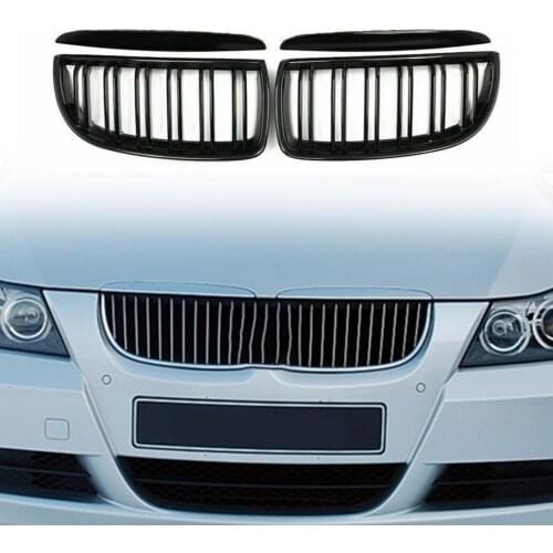 Suitable for BMW 3 Series E90 dual-line center grid 05-08 Modified center grid single parallel bars center grid grille