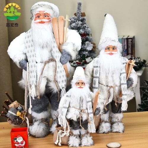Christmas lovely Santa Claus childrens toys home decoration fashion Santa Claus window ornaments christmas decor