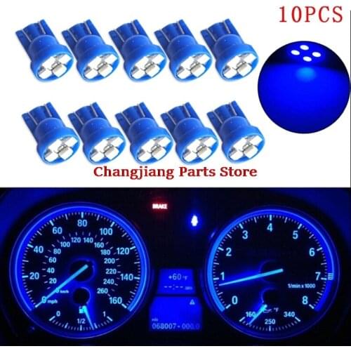 10pcs T10 led car dashboard light instrument automobile door Wedge Gauge reading lamp bulb 12V cob smd Car Styling white red