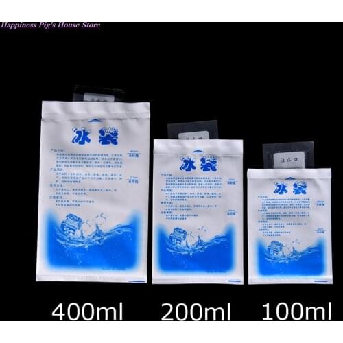5 PCS 100/200/400ml Insulated In-customized Reusable Dry Cold Ice Pack Gel Cooler Bag For Lunch Box Food Cans Wine Medical
