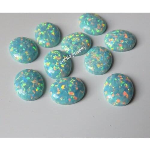 50pcs/lot 10x12mm Oval Opal OP03 Moon Yellow Oval Opal Synthetic Oval Cabochon Opal Stone Oval Cabochon Opal