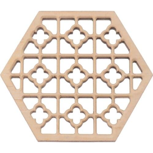 Wooden Hexagonal Embossed Erhu Sound Window Erhu Accessory