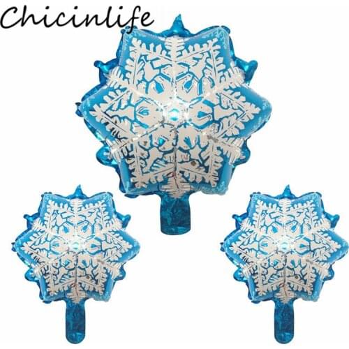 Chicinlife Snowflake Foil Balloons Merry Christmas Party Decoration Xmas Kids Toys Gift Balloon Birthday Wedding Party Supplies