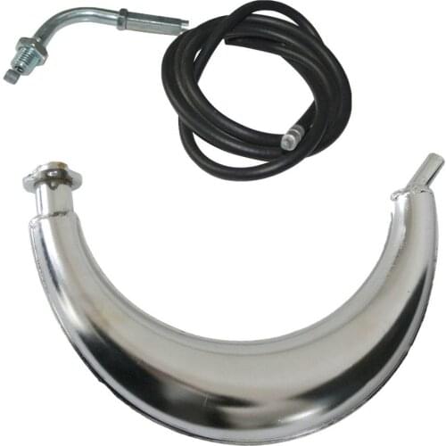 Muffler Exhaust &Throttle Cable For 66cc 80cc 2 Stroke Engine Motorized Bike