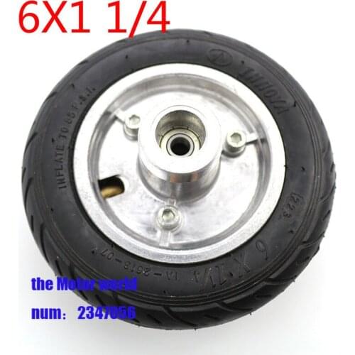 150MM 6x1 1/4 tyre wheel Scooter Wheel Aluminium Hub Inner Tube wheel Electric Scooter 6 Inch Pneumatic Tire Electric scooter