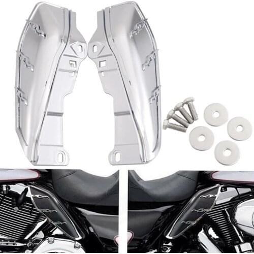 2PCS Motorcycle Mid-Frame Air Deflector Heat Deflectors Heat Shields for Touring Road Glide Trike 2009-2016