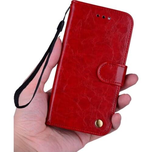 Leather Mobile Phone for HuaWei Y9 2019 Case Wallet Style Flip Design Solid Color Luxury