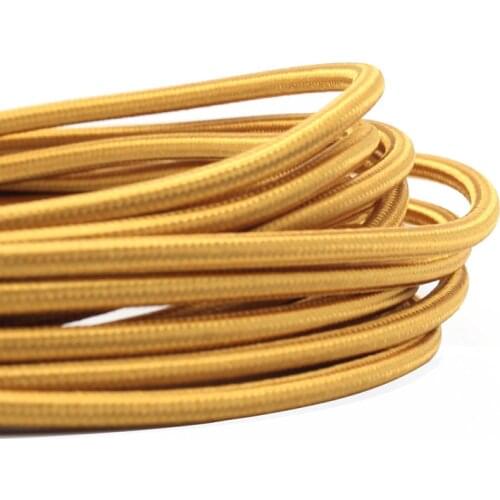 2M Edison Bulb Wire Antique Lamp DIY Meter Wire Fittings 2*0.75mm Round Double Wire Retro Color Braided Lamp Cord Free Shipping