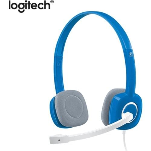 Logitech H150 Dual 3.5mm Wired Headset Stereo Over-Ear Earphone with Microphone Headphone For Laptop PC Gamer Home Office