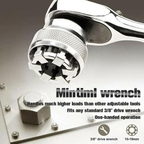 Multi-Function Wrench Adaptive All-Fitting Multi Drill Attachment Universal Socket Craftsman Grip Pliers Spanner Tool