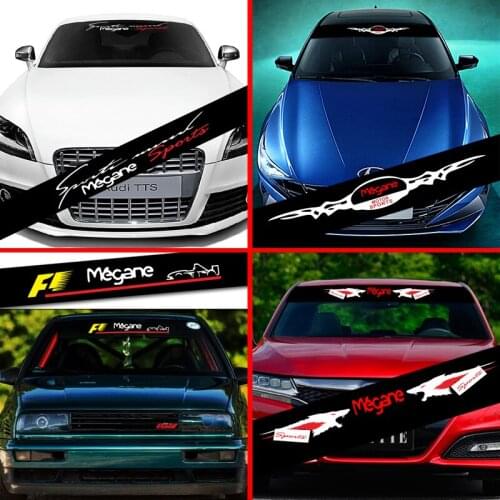 For Renault Megane Car Front Rear Windshield Prevent Sunlight Reflection Stickers Decoration Decals Styling Parts Accessories