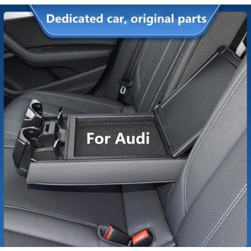 For 17-21 Audi A4 B9 upgrade and modification 4S shop original high-equipped armrest box cup holder sundries box for rear seat