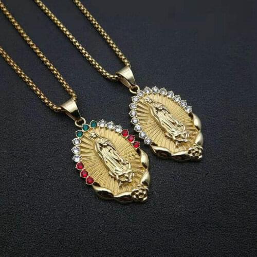 Stainless steel pendants for men and women Virgin Mary pendant Catholic Totem Pendant