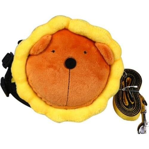 Dog Harness Cute Adjustable Backpack Harness With Leashes Set Outdoor Travel Safety Rope Dog Cat Product