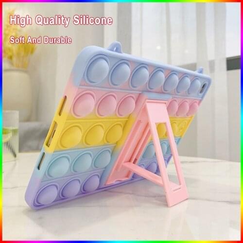 Push It Bubble Stress-Relieve Silicone Cover Case for iPad Mini 5 4 3 Air 1 2 3 4 10.5 10.9 10.2 2019 2020 Pro 11 2018 9.7 2017