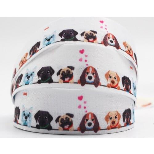 Cute Dog Print Lanyard Ribbon Badge Id Lanyard/mobile Phone Strap/key Chain with Keychain Neck 10mm/16mm/20mm/25mm/35mm/38mm