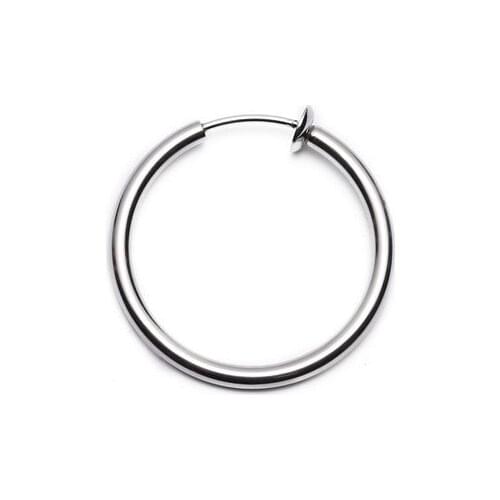 KPOP DNA Korean Boys Idol Urban Rapper Stainless Steel Punk Stud Earrings Ear Clip Unisex Jewelry