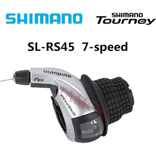 SHIMANO TOURNEY SL-RS45 Mountain Bike REVOSHIFT Right Shift Lever Iamok Clamp Band 7/8-speed Shifter Bicycle Parts