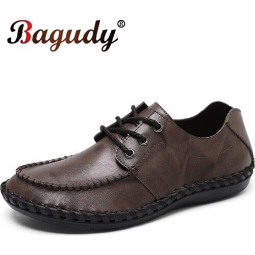 Genuine Leather Mens Casual Shoes Luxury Brand Men Loafers Classic Fashion Flats Breathable Outdoor Driving Shoes Plus Size 48
