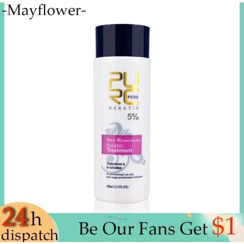 1/2/3PCS 100ml Pure Brazilian Keratin Hair Treatment 5% Formalin Hair Straightener&Treatment Repair Damaged Hair Care Products