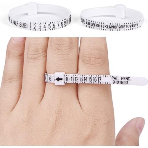 1pc UK US Ring Sizer Measure Finger Gauge For Wedding Ring Band Engagement Ring New