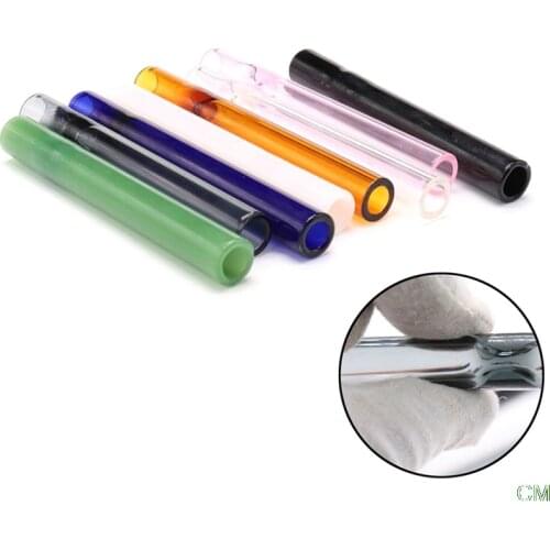 1pc Tobacco Pipe Glass Cigarette Holder Tube For Tobacco Cigarettes Smoking Smoke Filter Pipes Mouthpiece Hookah