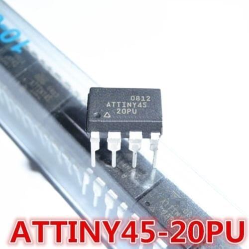 2 PCS MCU IC DIP-8 ATTINY45-20PU ATTINY45-20PI ATTINY45 NEW