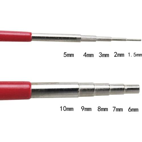 2pcs Steel Wire Looping Rods Round Mandrel Jump Rings Molding Wrapping Stick