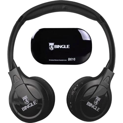 2019 Bingle B616 Multifunction Stereo Wireless Headset Headphones with Microphone FM Radio for MP3 PC TV Audio Phones