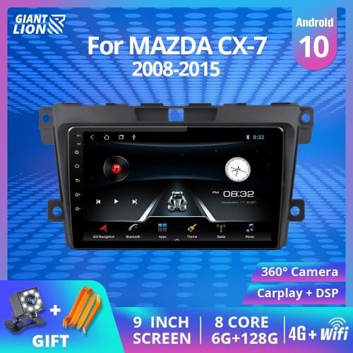 2DIN Android 9.0 Multimedia Player For 2007 2008 2009 2010 2011-2015 MAZDA CX-7 cx7 cx 7 GPS Navi Video Car Radio Head Unit WiFi