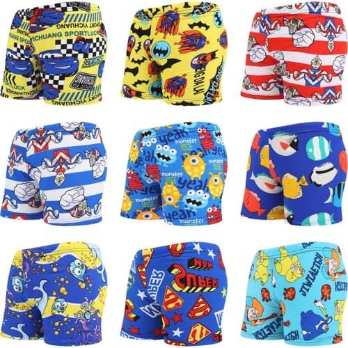Kids Swimming Trunks Homme Swimwear Chlid Charm Underwear Boxer Briefs Pants Bathing Shorts High Quality