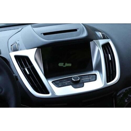 ABS Matt Interior Inner Dashboard Navigation Frame Cover Trim 1pcs for Ford Kuga Escape 2017