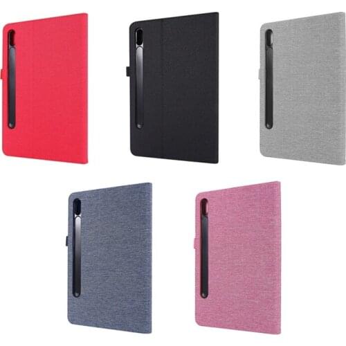 For Samsung Galaxy Tab A7 Lite 8.7 Inch 2021 (Sm-T220 / T225) Protective Case Back Cover Bracket With Pocket