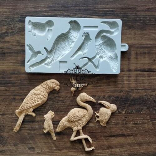 Tropical Birds Mould Flamingo Chocolate Cake Decorating Tool