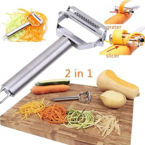 Fruit Vegetable Shredder Slicer Stainless Steel Peeler Planing Cutter Potato Carrot Grater Kitchen Tool