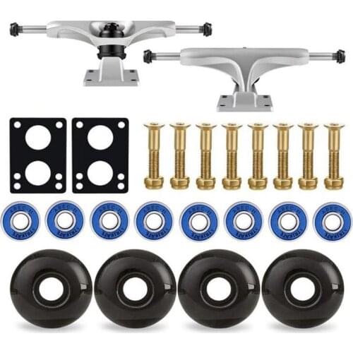 52mm Skateboard Wheel,5.0 Skateboard Truck,ABEC-11 Skateboard Bearing,Skateboard Riser Pad,Skateboard Hardware