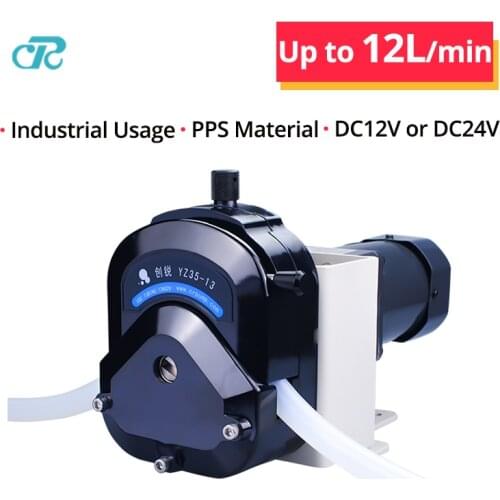 High Flow Max 12L/min 12V DC motor OEM Peristaltic Pump