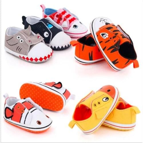 Lovely Cartoon Baby Shoes New Antislip First Walkers Infants Boys Girls Casual Shoes Newborn Soft Sneakers