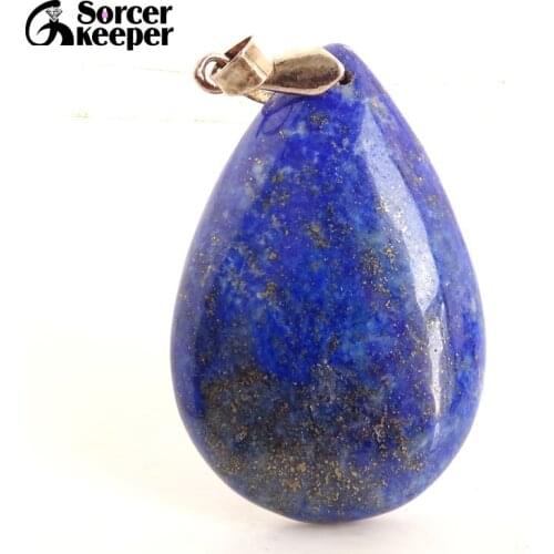 Mens Bijoux Blue Lapis Lazuli Beads Necklaces & Pendants Natural Stones Beads for Jewelry Making Accessories Womens Gift BF216