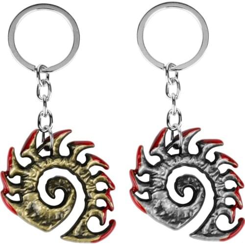 Man Punk Game Jewelry wings of liberty protoss diecast keychain Key Ring blister card packaging Pendants Key Chains