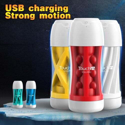 20 Frequency Vibrator For Men Male Masturbator USB Charging Aircraft Cup Pussy Real Vagina Sucking Penis Masturbator Sexy Shop