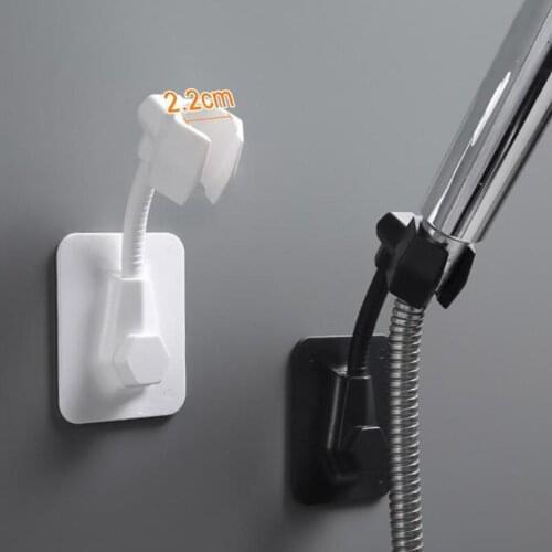 360° Adjustable Bathroom Shower Head Holder Wall Mounted Hand Shower Nozzle Holder Bracket Suction Cup Bathroom Accessories