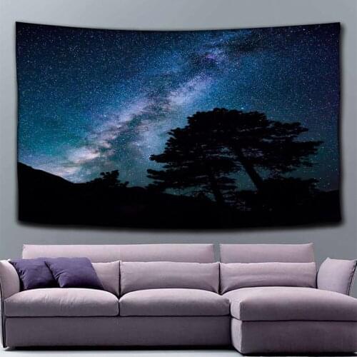 Wall Hanging Landscape Blue Sky Psychedelic Tapestries Background Wall Cloth Carpet Mat Bed cover Home Decoration