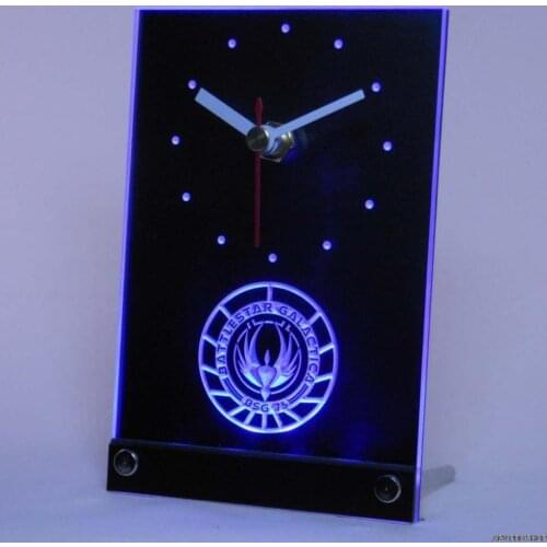 Tnc0200 Battlestar Galactica Table Desk 3D LED Clock